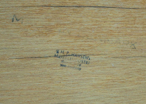 Image 1 of Grote Mid Century Deens design massief teak houten highboard, 1960