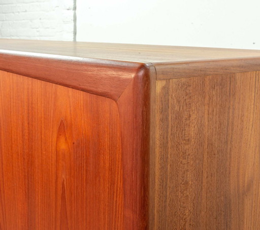 Grote Mid Century Deens design massief teak houten highboard, 1960