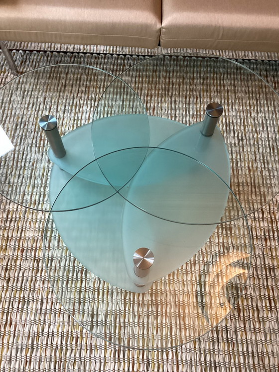 Image 1 of Salontafel rond glas