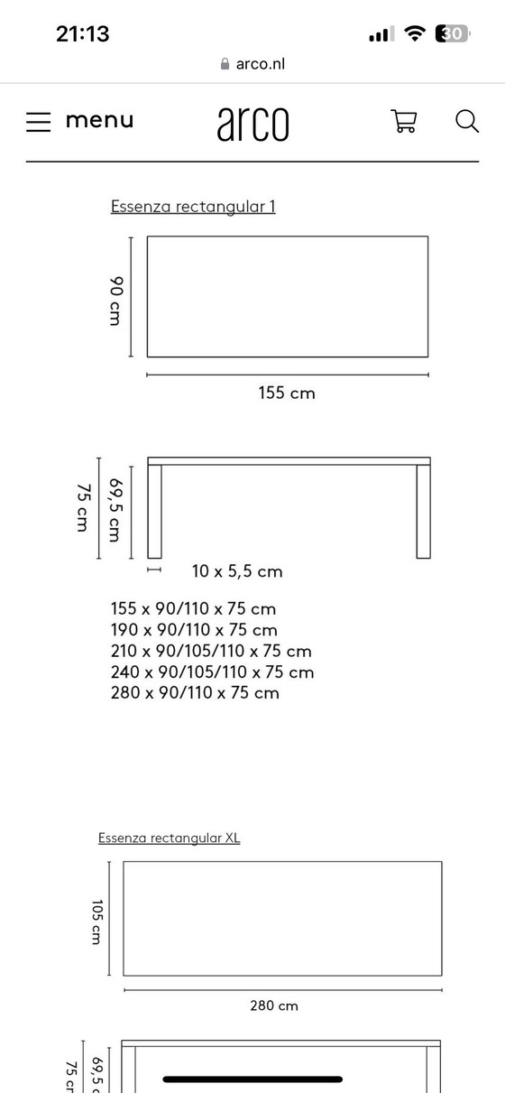 Image 1 of Arco Essenza Tafel