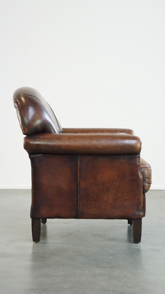 Image 1 of Fauteuil Gemaakt Van Schapenleer