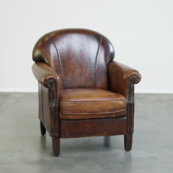 Image 1 of Fauteuil Gemaakt Van Schapenleer