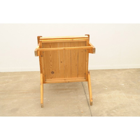 Image 1 of Paar vintage grenen houten fauteuils, 1970