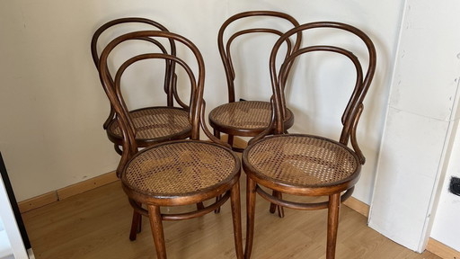 4x Thonet Nr18 Originele Stoel