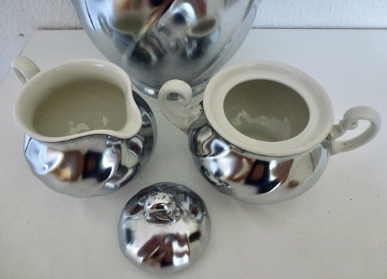 Image 1 of Demeyere Koffieservies Porselein Verzilverd