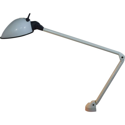 Vintage lamp met 3 kogelgewrichten en een draaipunt aan de gelede architectbevestiging van Brilliant AG, 1970