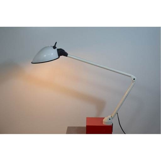 Vintage lamp met 3 kogelgewrichten en een draaipunt aan de gelede architectbevestiging van Brilliant AG, 1970