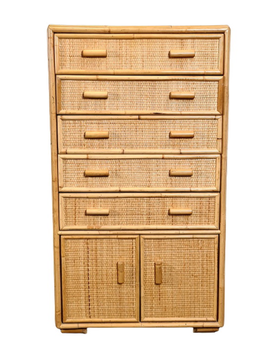 Image 1 of Vintage Rotan kastje