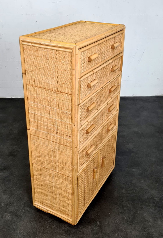 Image 1 of Vintage Rotan kastje