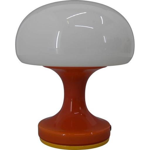 Vintage volledig glazen tafellamp van Valasske Mezirici, 1970