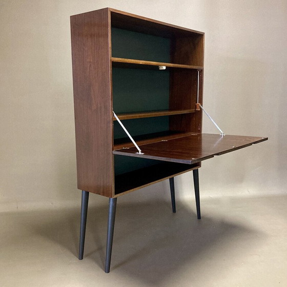 Image 1 of Scandinavisch vintage inklapbaar bureau in rozenhout, 1950