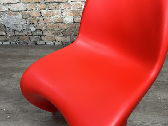 Image 1 of 4x Vitra Verner Panton Chair rood