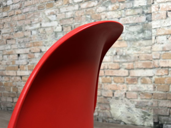 Image 1 of 4x Vitra Verner Panton Chair rood