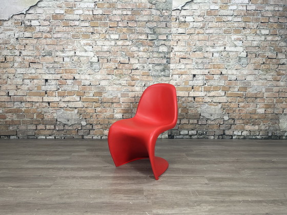 Image 1 of 4x Vitra Verner Panton Chair rood