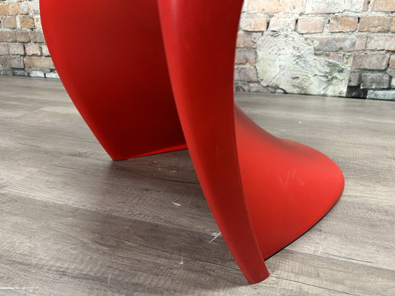 Image 1 of 4x Vitra Verner Panton Chair rood