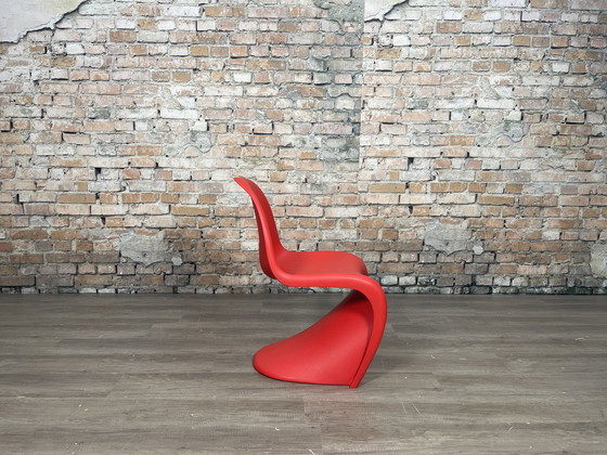 Image 1 of 4x Vitra Verner Panton Chair rood