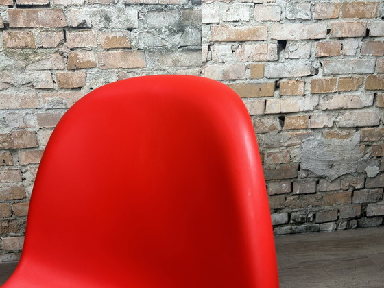 Image 1 of 4x Vitra Verner Panton Chair rood