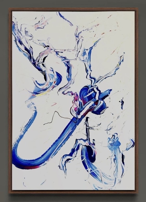 Image 1 of Peter Waterschoot 1969-2022 Abstract schilderij van hoge kwaliteit