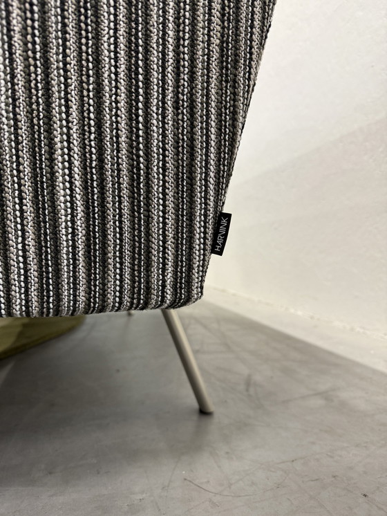 Image 1 of Harvink New Jazz Bank 2 Zits Zwart Wit Stof Leer 166