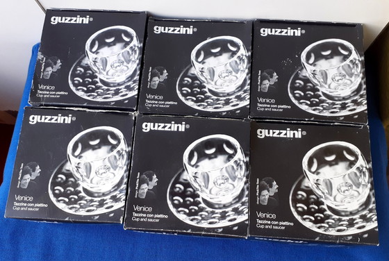 Image 1 of 6x Guzzini Espressokopjes en schoteltjes