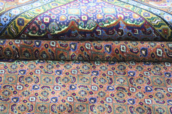 Image 1 of Origineel Handgeknoopt Perzisch Tapijt Tabriz 50 Raj Fijn Met Zijde 200 X 200 Cm Top Conditie