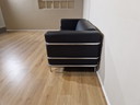 Almachair 3 zits Bank Zwart Leder Design ZGAN