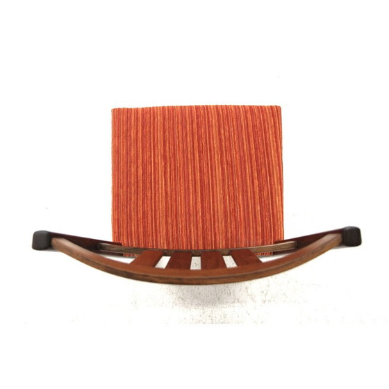 Image 1 of Set van 4 vintage stoelen in rozenhout en stof, Zweden 1960