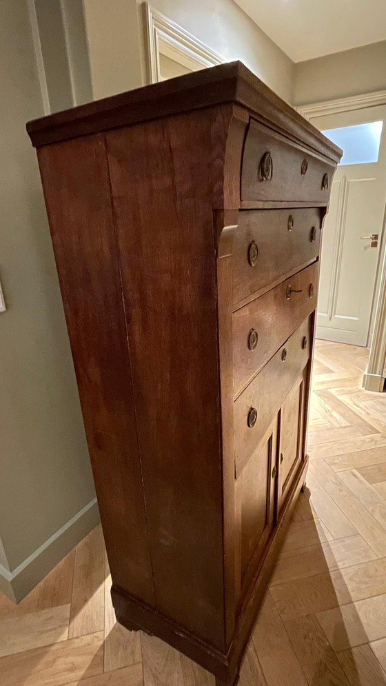 Image 1 of Antieke houten chiffoniere kast