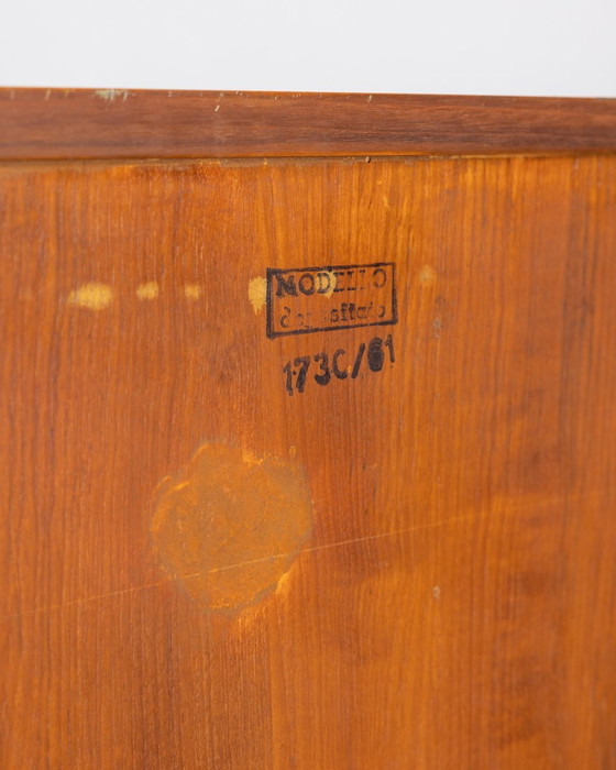 Image 1 of Highboard Vintage 1960S Houten Dressoir Italiaans ontwerp