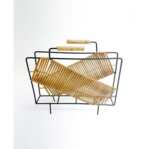 Vintage tijdschriftenrek, 1950