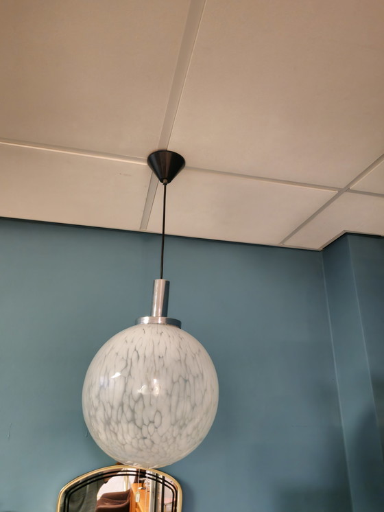 Image 1 of Vintage Glazen Bol Hanglamp