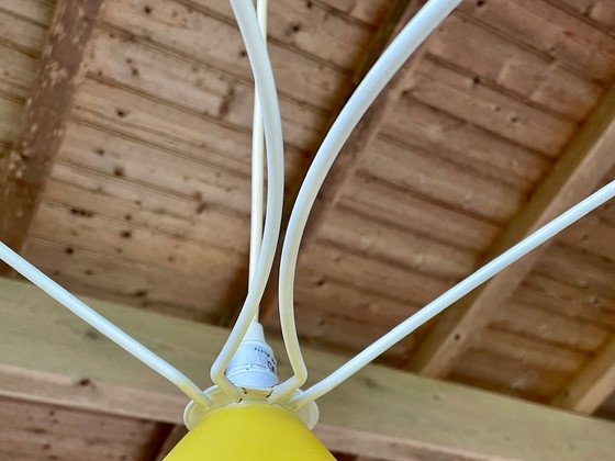 Image 1 of Vintage hanglamp met 3 lampen, van Le Dauphin, 1980S