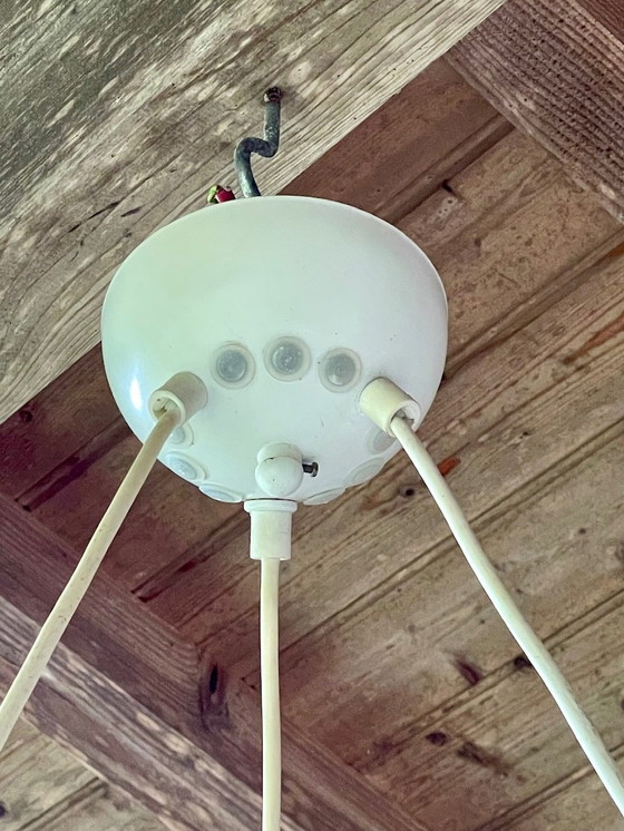 Image 1 of Vintage hanglamp met 3 lampen, van Le Dauphin, 1980S