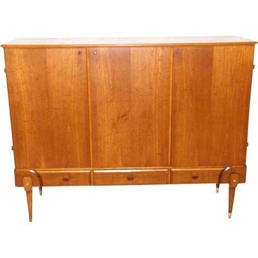 Vintage dressoir van teak en beuken, Zweden 1960