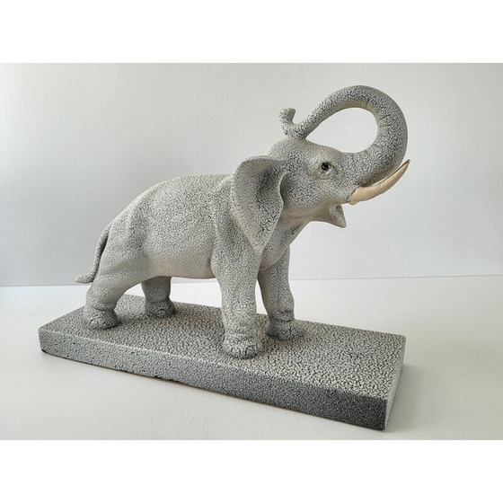 Image 1 of Vintage keramische olifant sculptuur, 1950