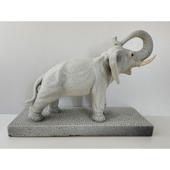 Image 1 of Vintage keramische olifant sculptuur, 1950