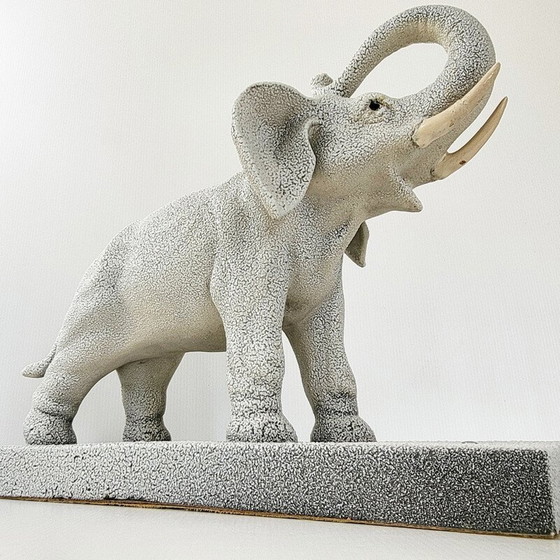 Image 1 of Vintage keramische olifant sculptuur, 1950