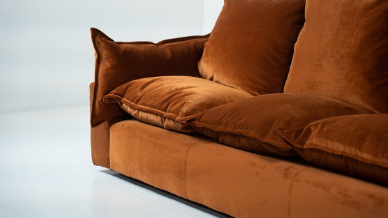 Image 1 of Mid Century Moderne Sofa "Cado" Door Gunnar Gravesen en David Lewis Divano Voor Icf, Italië, 1970S - Nieuwe Bekleding