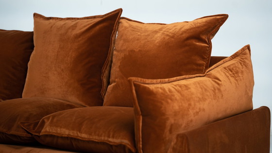 Image 1 of Mid Century Moderne Sofa "Cado" Door Gunnar Gravesen en David Lewis Divano Voor Icf, Italië, 1970S - Nieuwe Bekleding