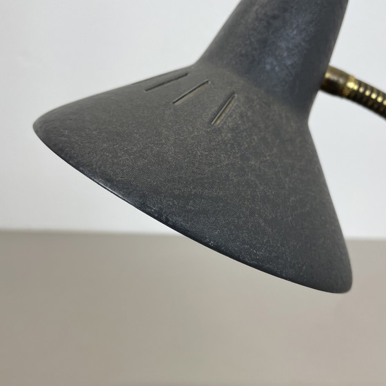 Image 1 of Originele Hollywood Regency Stilnovo Stijl Messing Sputnik Tafellamp, Italië 1950S