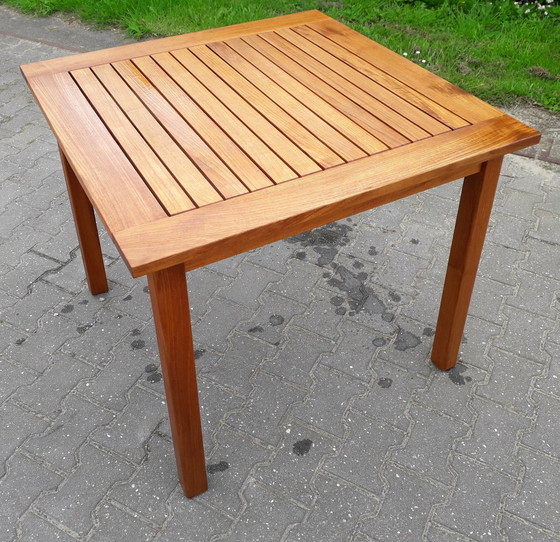 Image 1 of Teak & Garden teakhouten tuintafel 86x86x75(h)cm