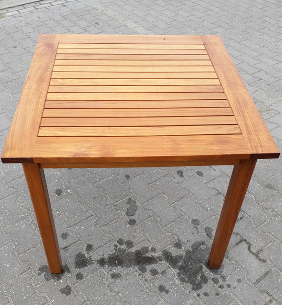 Image 1 of Teak & Garden teakhouten tuintafel 86x86x75(h)cm