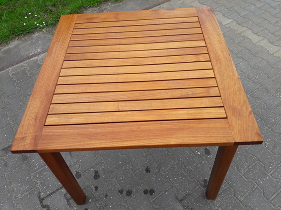 Image 1 of Teak & Garden teakhouten tuintafel 86x86x75(h)cm