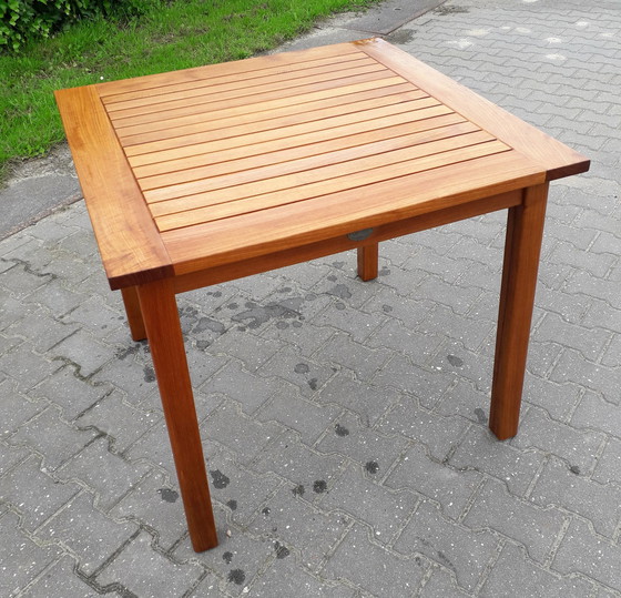 Image 1 of Teak & Garden teakhouten tuintafel 86x86x75(h)cm