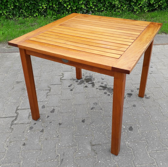 Image 1 of Teak & Garden teakhouten tuintafel 86x86x75(h)cm