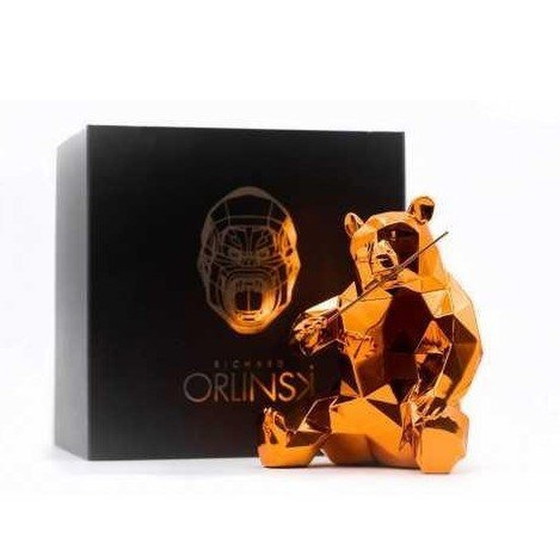 Image 1 of Richard Orlinski Panda Spirit Oranje