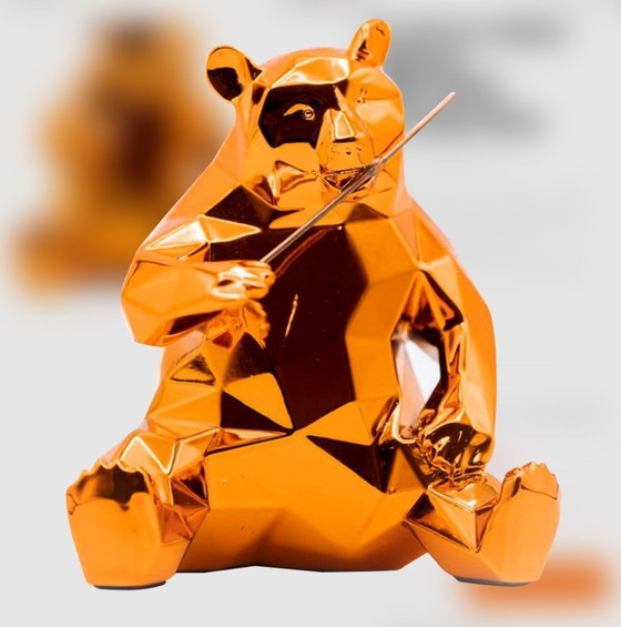 Image 1 of Richard Orlinski Panda Spirit Oranje