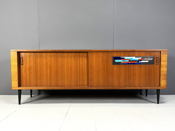 Image 1 of Mid century belgisch dressoir, jaren 1960