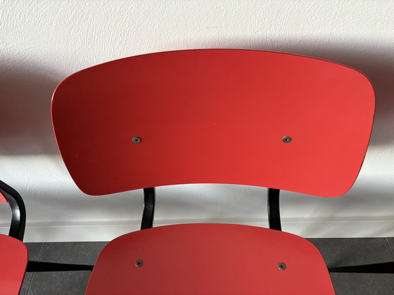 Image 1 of 4 Rode Stoelen Friso Kramer Ahrend '60