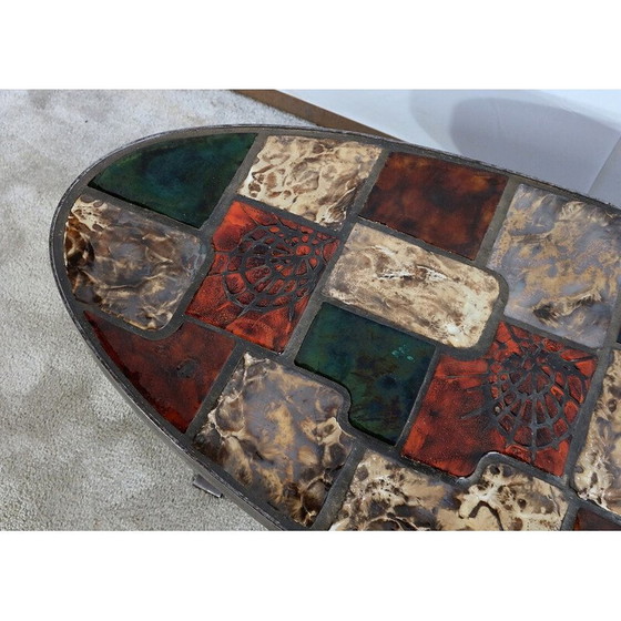 Image 1 of Vintage langwerpige salontafel, 1970